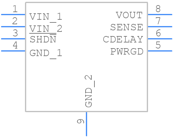 MCP1725-3302E/MC - Microchip - PCB symbol