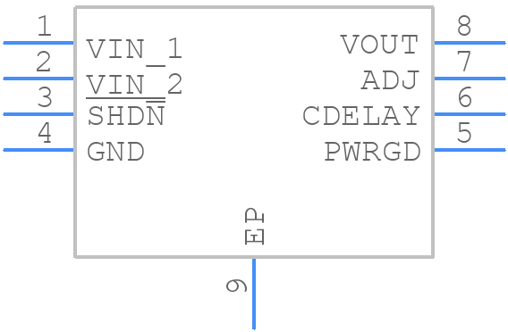 MCP1726-ADJE/MF - Microchip - PCB symbol