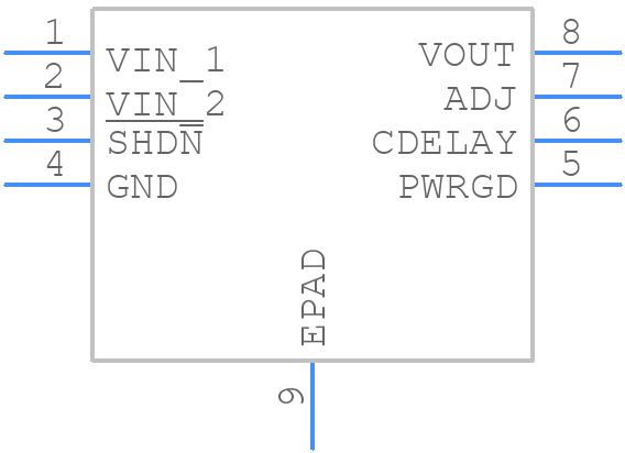 MCP1727-ADJE/MF - Microchip - PCB symbol
