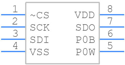 MCP4132-502E/P - Microchip - PCB symbol