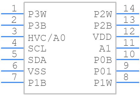 MCP4462-104E/ST - Microchip - PCB symbol