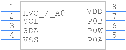 MCP4561T-503E/MS - Microchip - PCB symbol