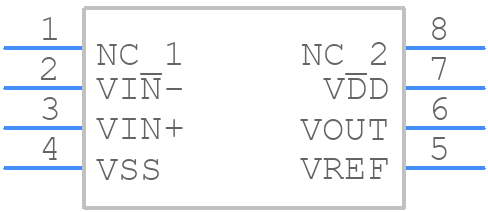 MCP6021-E/ST - Microchip - PCB symbol