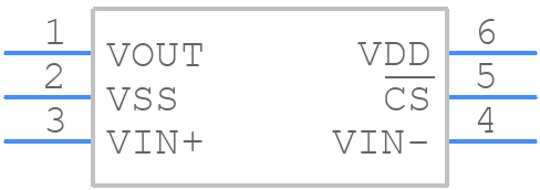MCP603T-E/CH - Microchip - PCB symbol