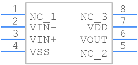 MCP6241-E/P - Microchip - PCB symbol