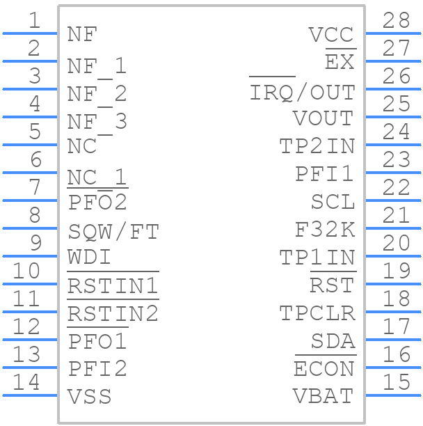 M41ST87WMX6 - STMicroelectronics - PCB symbol