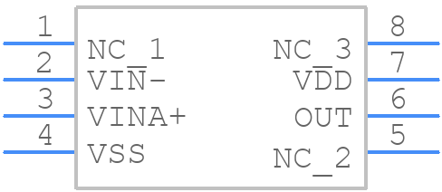 MCP6541-I/P - Microchip - PCB symbol