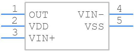 MCP6541RT-I/OT - Microchip - PCB symbol