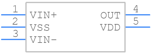 MCP6546UT-E/OT - Microchip - PCB symbol