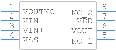 MCP6H01-E/SN - Microchip - PCB symbol