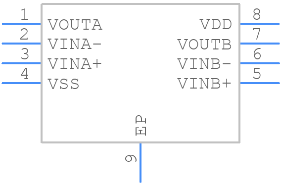 MCP6V02-E/MD - Microchip - PCB symbol