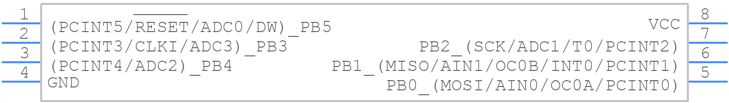 ATTINY13-20SU - Microchip - PCB symbol