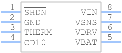 MCP73828-4.2VUA - Microchip - PCB symbol
