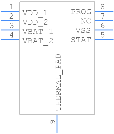MCP73832-2DCI/MC - Microchip - PCB symbol