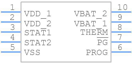 MCP73833-GPI/UN - Microchip - PCB symbol