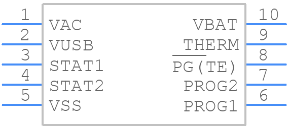 MCP73837-FJI/UN - Microchip - PCB symbol