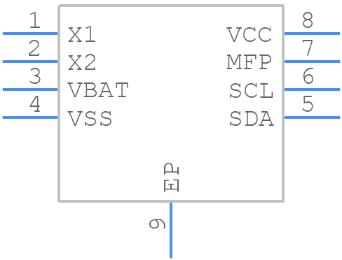 MCP79410T-I/MNY - Microchip - PCB symbol