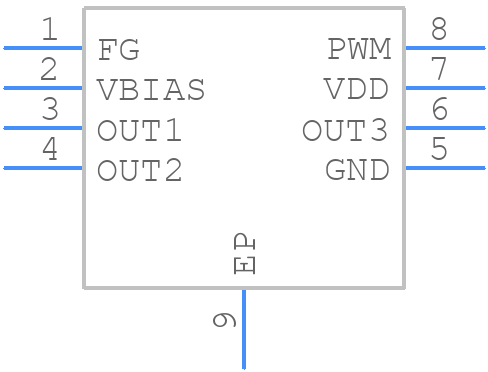 MCP8063-E/MD - Microchip - PCB symbol