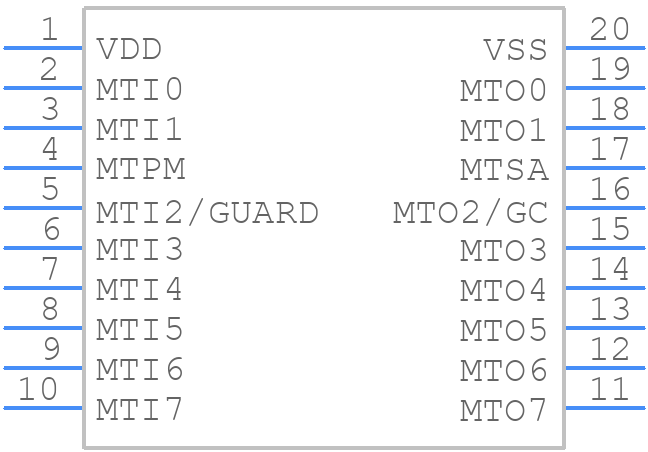 MTCH108-I/SS - Microchip - PCB symbol