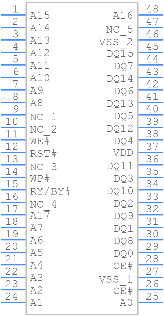 SST39VF402C-70-4I-EKE - Microchip - PCB symbol