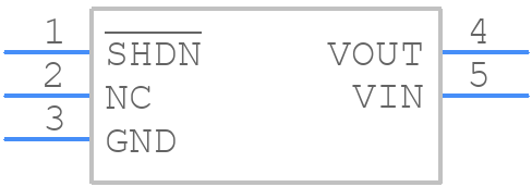 TC1017-3.3VLTTR - Microchip - PCB symbol