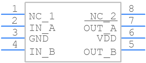 TC428CPA - Microchip - PCB symbol