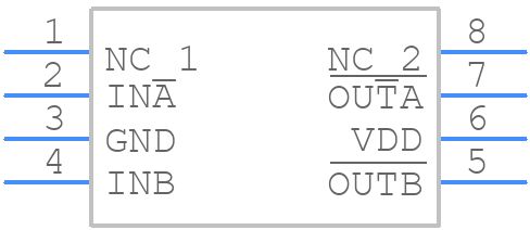 TC4423CPA - Microchip - PCB symbol