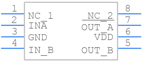 TC4428CPA - Microchip - PCB symbol