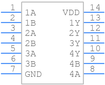 TC4468CPD - Microchip - PCB symbol