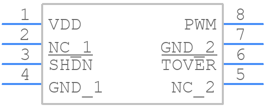 TC651AGVUA - Microchip - PCB symbol