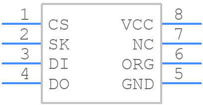 AT93C46DN-SH-B - Microchip - PCB symbol