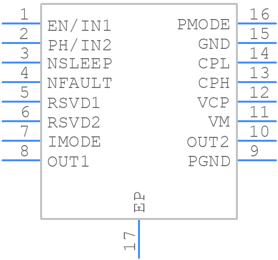 DRV8876NPWPR - Texas Instruments - PCB symbol