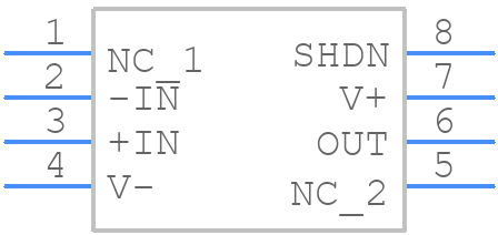 TLV3501AIDG4 - Texas Instruments - PCB symbol