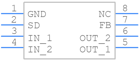 ADP3334ARZ - Analog Devices - PCB symbol