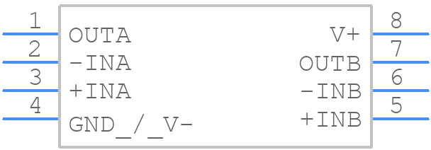 LM358AN - STMicroelectronics - PCB symbol