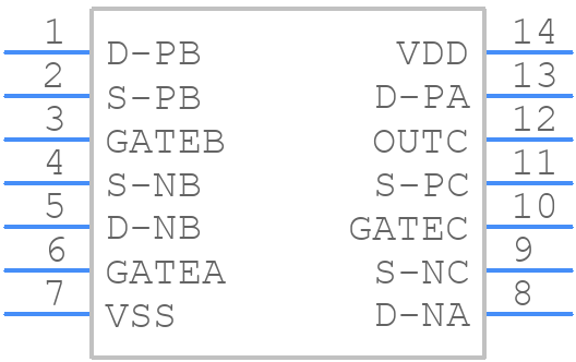 MC14007UBDR2G - onsemi - PCB symbol