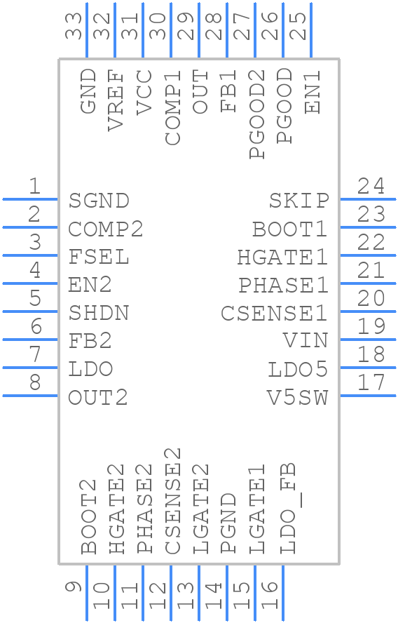 PM6681A - STMicroelectronics - PCB symbol