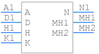 VUO68-08NO7 - LITTELFUSE - PCB symbol