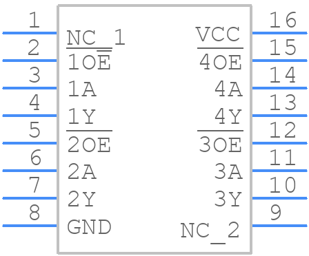 QS3VH125QG - Renesas Electronics - PCB symbol