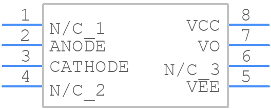HCNW3120-000E - Avago Technologies - PCB symbol