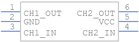 TPD2S017DBVR - Texas Instruments - PCB symbol