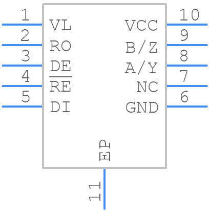 XR33202EEHBTR-F - MaxLinear, Inc. - PCB symbol
