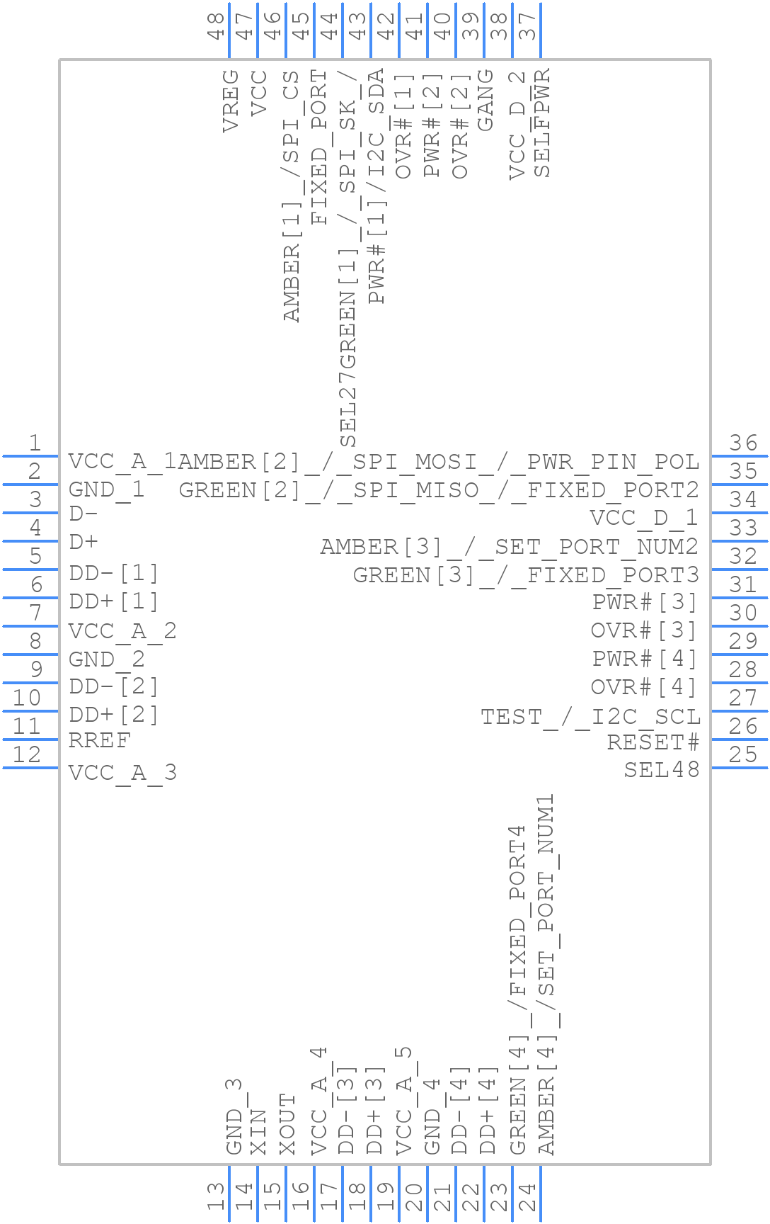 CY7C65642-48AXC - Infineon - PCB symbol
