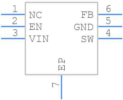 MP2136EG-LF-Z - Monolithic Power Systems (MPS) - PCB symbol
