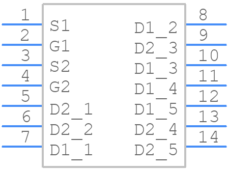 NVMFD6H840NLT1G - onsemi - PCB symbol