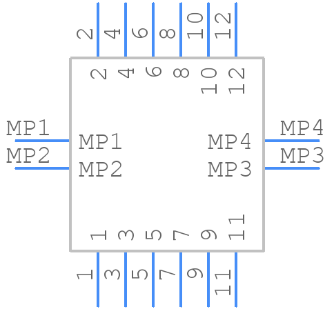 AXG812044 - Panasonic - PCB symbol