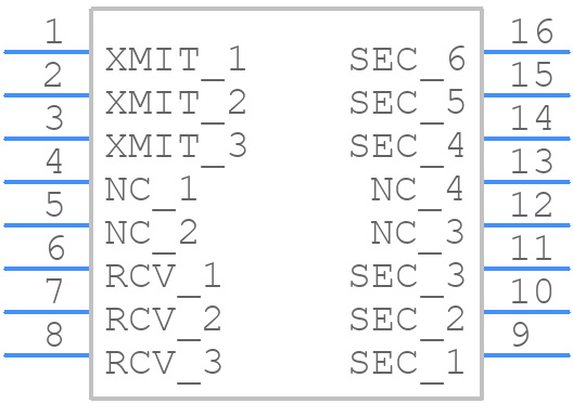 HR641680E - Hanrun Electronics - PCB symbol