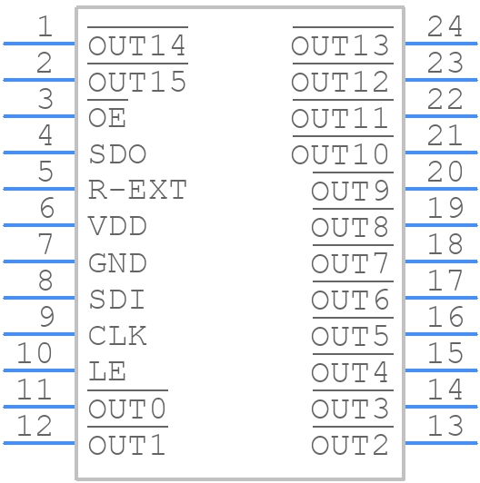 MBI5024GP-D - MBI - PCB symbol