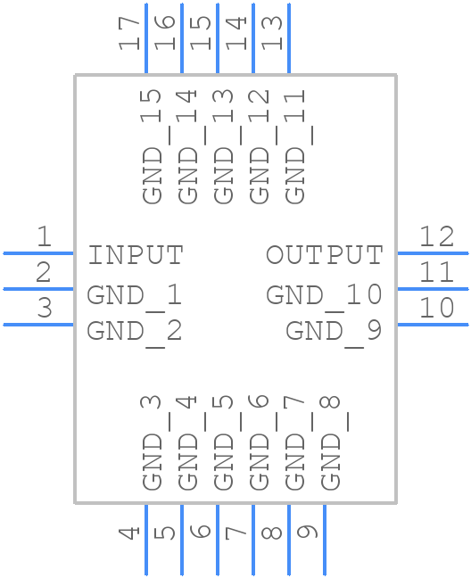 CBP-1280F+ - Mini-Circuits - PCB symbol