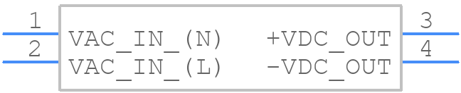 RAC05-09SC - RECOM Power - PCB symbol